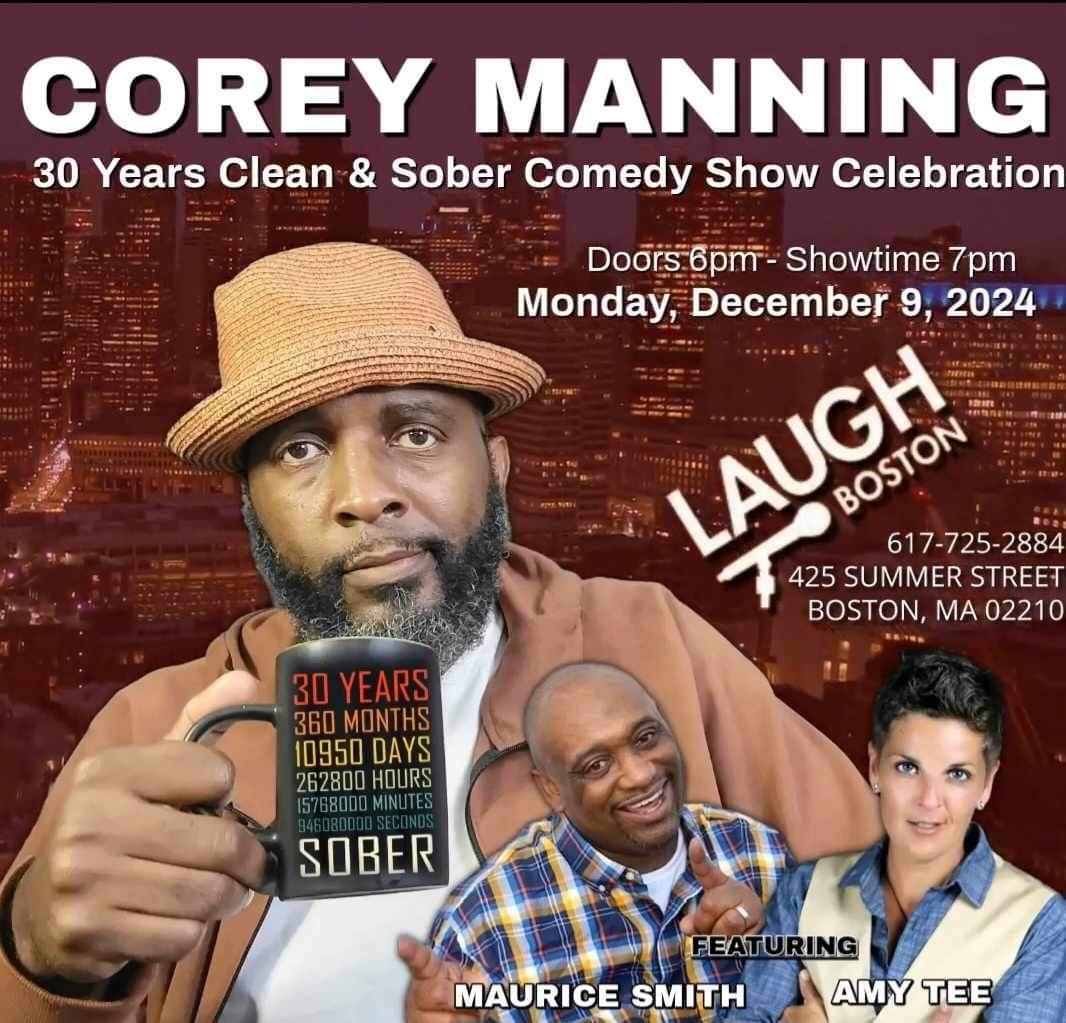 🎉 Big News! 🎉 On Dec 9th, I’m headlining <a href="/LaughBoston/">Laugh Boston</a> for the VERY FIRST TIME! 🎤 It’s more than just a #comedyshow—it’s a #celebration of 30 years #cleanandsober. 🙌 Don’t miss this milestone moment. Grab your tickets now: coreymanning.com/calendar #Boston #StandUpComedy