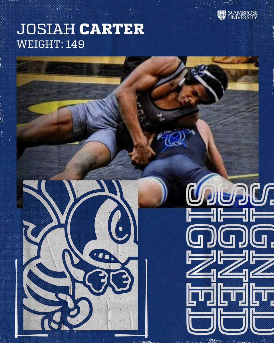 SAU_Wrestling's tweet image. New Signee 📷📷📷!!!! We are excited to announce the addition of Josiah Carter to the 25-26 wrestling team. Josiah hails from Galesburg, IL where he was a Regional runner-up last season. Please join us in welcoming Josiah. #gobees