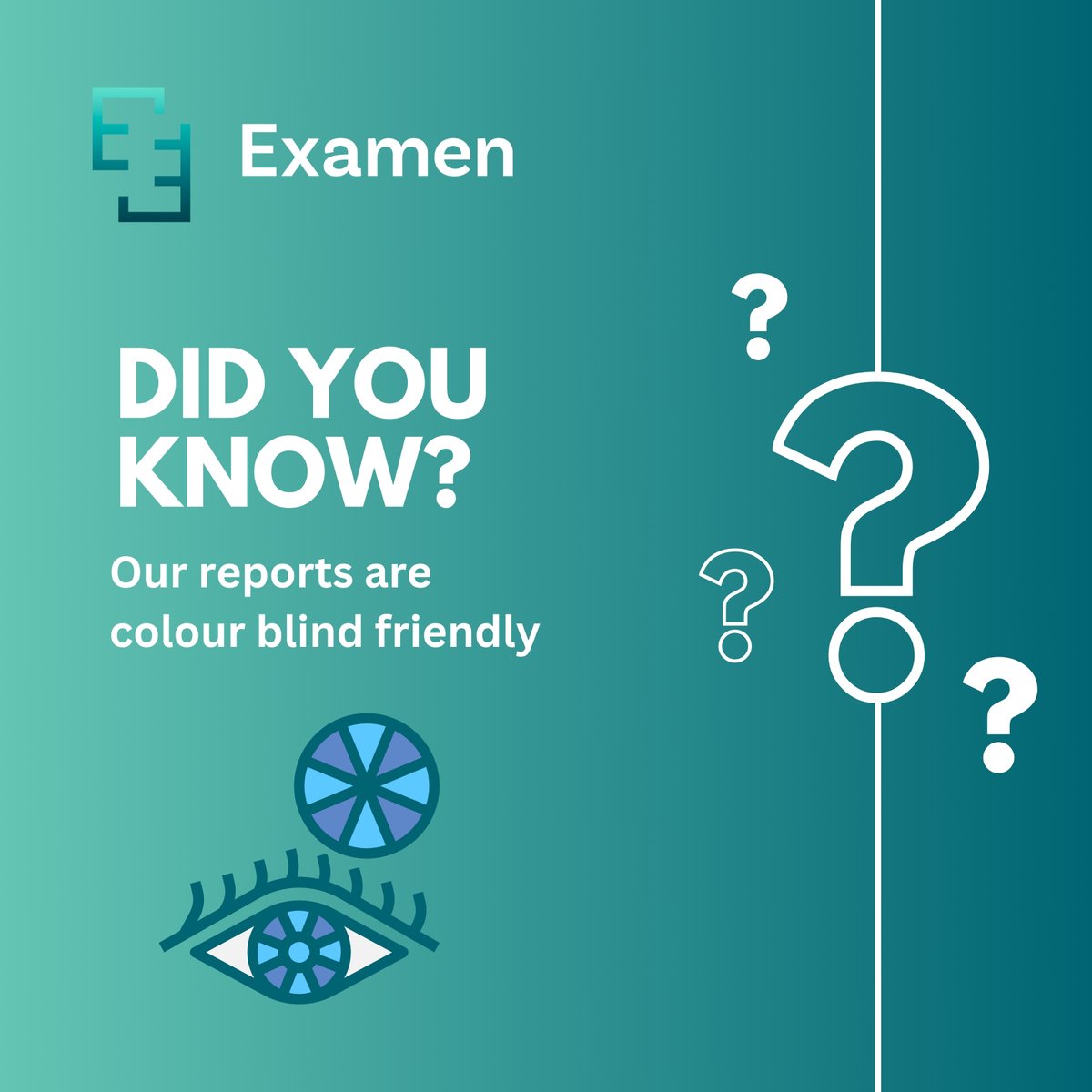 #Didyouknow ❔ With 1 in 12 #men (8%) affected by #colourblindness, we’ve made our new reports colour blind friendly! Simple changes to help make things that little bit easier for all your male patients! Learn more about our #Exact results reports here ➡️ bit.ly/examen-results