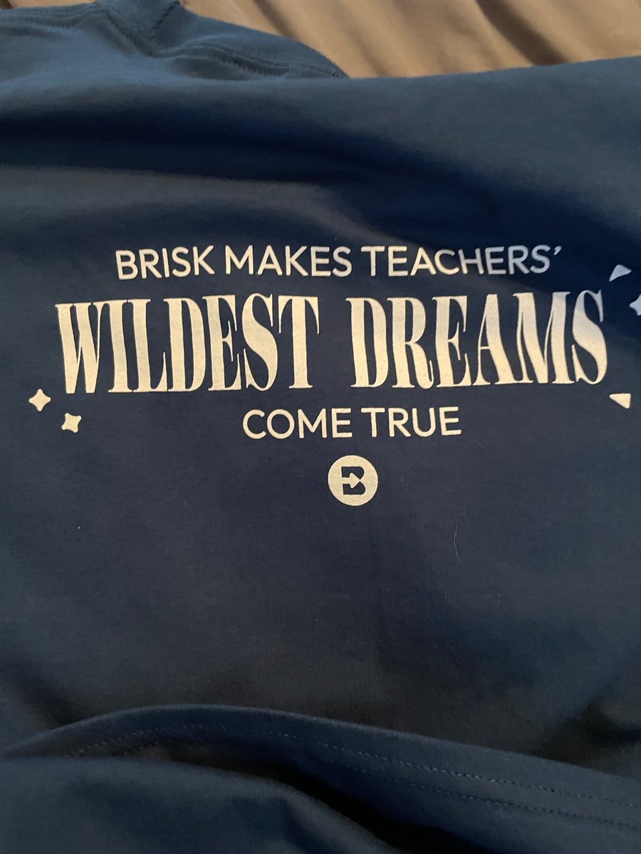 Thank you <a href="/briskteaching/">Brisk Teaching</a> for my new t shirt. My daughter was bummed ... she said "I wished you'd won the ticket contest instead" 😂😂😂 Whatever child. I like my teacher tee! #swiftie #swiftieteacher #briskteachingera #briskteaching
