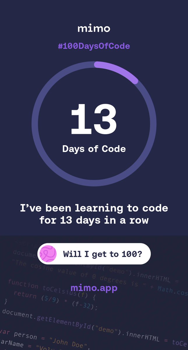 DavidNweze5's tweet image. #mycodingjourney
#100daysofcoding