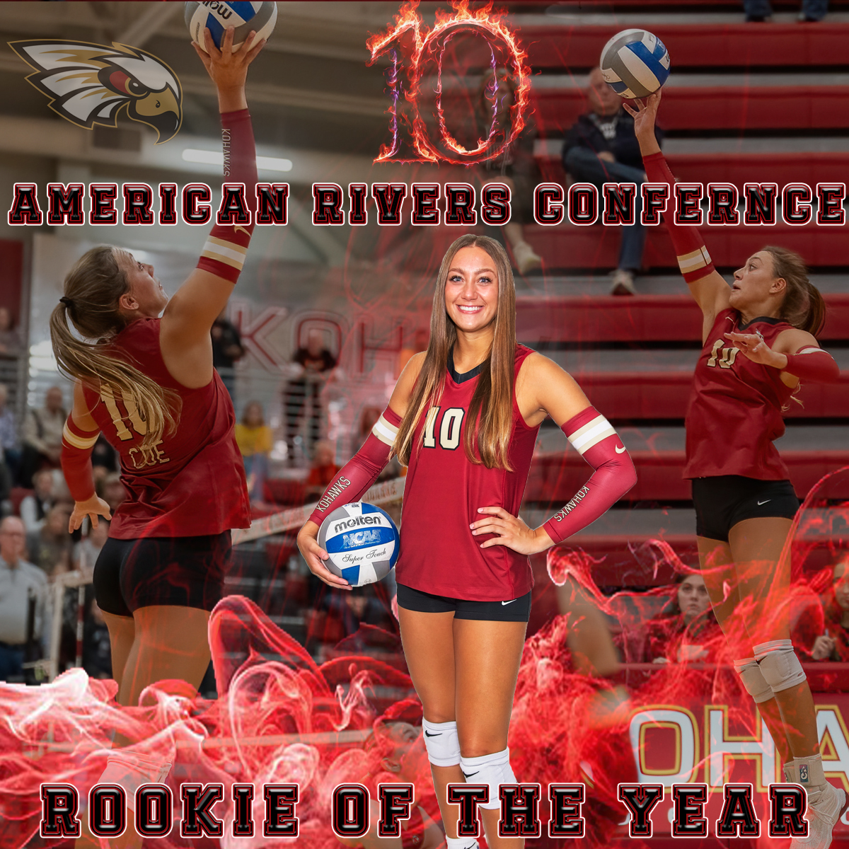 Kohawk Family, it's time for some more post season awards to celebrate the great season we had! All-Conference honors for Gracie, Fergie, Kelsey, Maddy, and Tessa. With Maddy being the conference MVP and Tessa being the Rookie of the Year! Congratulations to all of them!