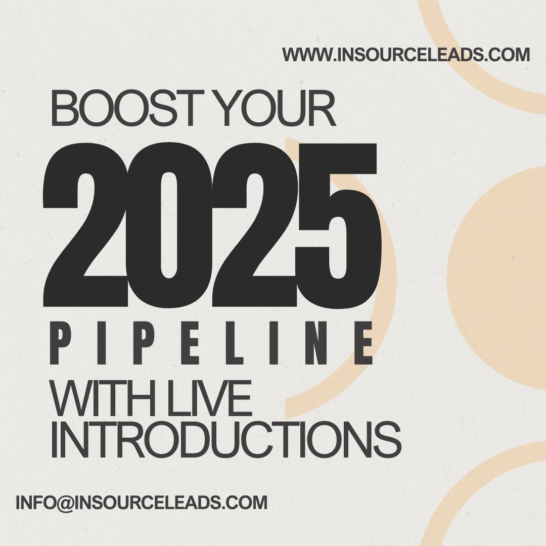 InsourceLeads's tweet image. As the year winds down, companies are reviewing underperforming vendors and setting 2025 budgets. Our Live Introduction strategy creates meaningful connections that drive results. Let’s get your sales pipeline ready for 2025. #SalesPipeline #LiveIntroduction #2025Success