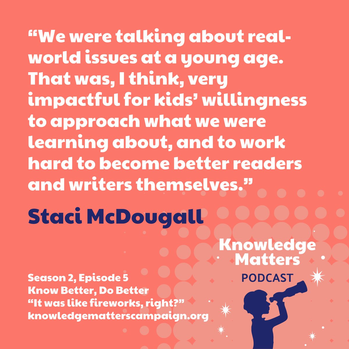 KnowledgeMatrs's tweet image. 🎆 &quot;It was like fireworks, right?&quot; 🎆 

🎙️ Catch Episode 6 of the #KnowledgeMatters Know Better, Do Better podcast now: bit.ly/491PArY

#KnowBetterDoBetter