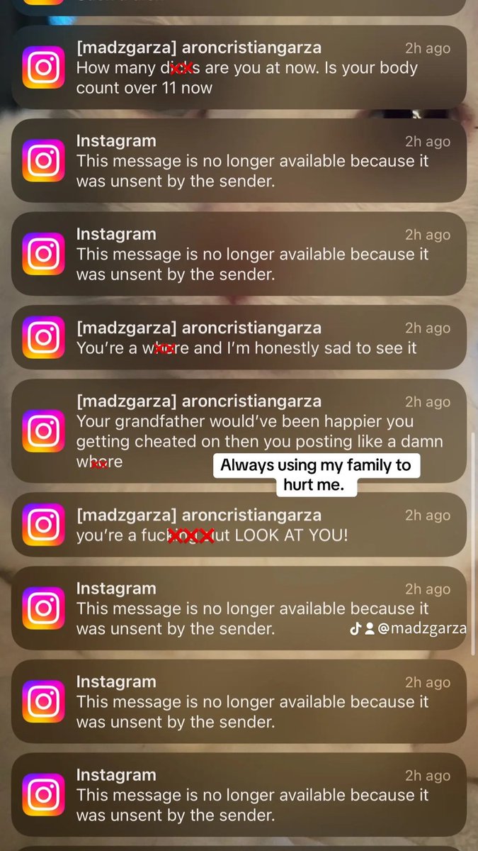 madzgarza's tweet photo. Parents with his convo, they did nothing, told me they would “pray for me” and threats got worse. Started using his business account to harass me. https://t.co/EEyp2o88I6