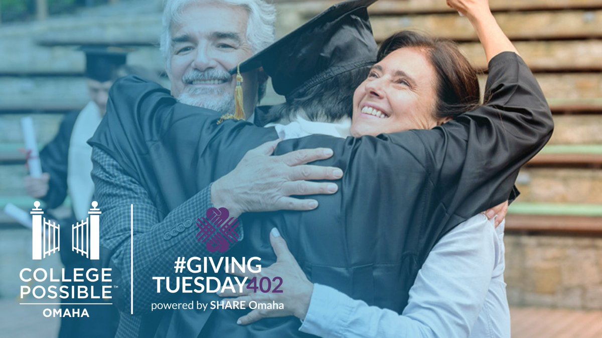 Two weeks until #GivingTuesday402! Join us in supporting Omaha students as they work toward college success. Every donation makes a difference! 💙📚