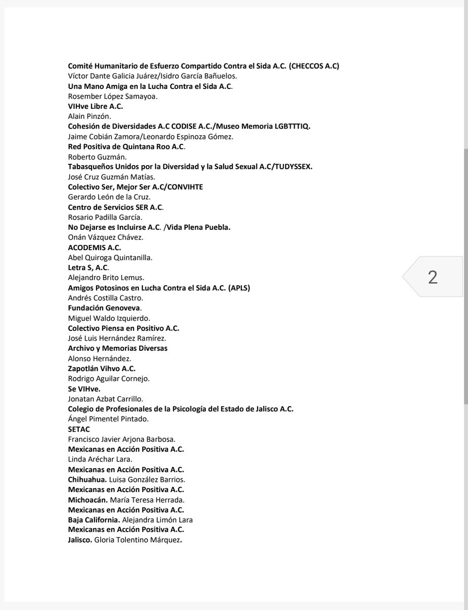 Alainwho's tweet photo. Presidenta @Claudiashein realizamos un pronunciamiento y una petición de audiencia con usted y el Secretario de Salud @DKershenobich
Estamos de acuerdo, la @SSalud_mx debe dar acceso universal en medicamentos a todas las personas que vivimos con VIH, así como prevencion combinada https://t.co/8h0KsGsJ2r