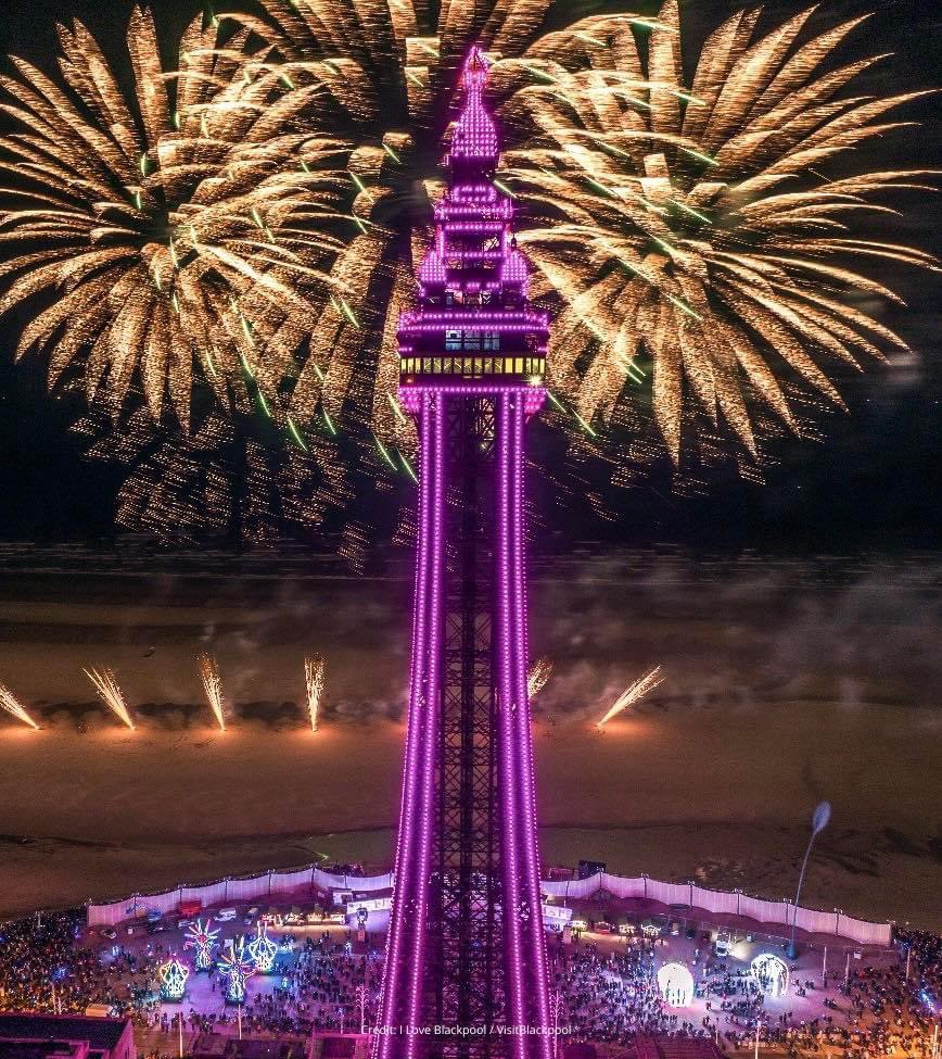 The Tower Festival Headland is playing host to Blackpool's New Year's Eve firework show, featuring an Oompah band and family friendly entertainment. Head down at the family inclusive time of 3pm until 6pm to catch them!

#blackpool