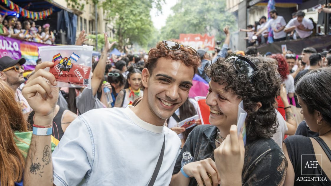 #Pride surged through Buenos Aires as Argentina celebrated its largest parade yet, with AHF prominent in a bold "We Are Strong" truck, sharing condoms and information with the 2 million people in attendance.

AHF's Food for Health Heroes Pantry opened on Veterans Day in the U.S.,