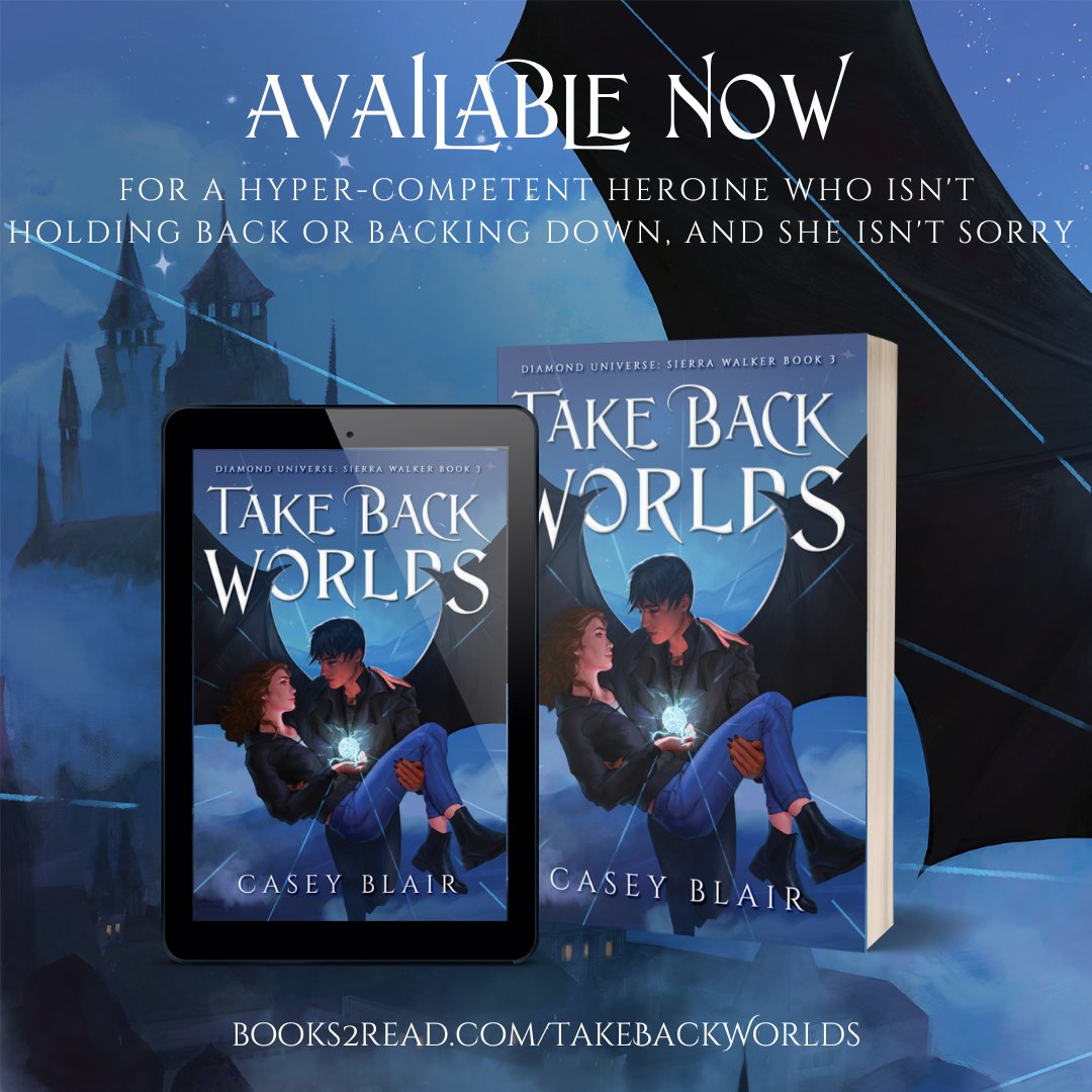 The conclusion of my modern-day fantasy romance series is here!! 🎊

Read TAKE BACK WORLDS now: books2read.com/takebackworlds