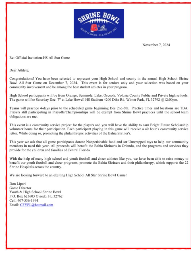 Noah Lospinoso 6’5 3 ⭐️ TE (@noahlospinoso) on Twitter photo Blessed To Receive An Invite To The All Star Game. Can’t wait to compete. <a href="/JoeSaragusa/">Joe Saragusa</a> <a href="/Godsgift_Nate/">Nate Paxton</a> <a href="/TopPreps/">SPORTS NEWS, VIDEOS, GRAPHICS, EXPOSURE & MORE</a> Blessed To Receive An Invite To The All Star Game. Can’t wait to compete. <a href="/JoeSaragusa/">Joe Saragusa</a> <a href="/Godsgift_Nate/">Nate Paxton</a> <a href="/TopPreps/">SPORTS NEWS, VIDEOS, GRAPHICS, EXPOSURE & MORE</a>