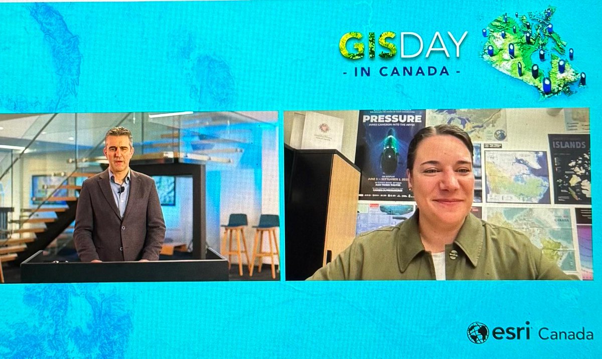GIS in Education (@gis4teachers) on Twitter photo Thank you @MAEEChaput on your talk at the <a href="/esricanada/">Esri Canada</a> #GISDay event. It was great to hear about @CanGeoEdu <a href="/RCGS_SGRC/">Royal Canadian Geographical Society</a> efforts in enhancing the #geography curriculum to strengthen #criticalthinking skills, helping students understand our world and their role in it. #GIS #mapping Thank you @MAEEChaput on your talk at the <a href="/esricanada/">Esri Canada</a> #GISDay event. It was great to hear about @CanGeoEdu <a href="/RCGS_SGRC/">Royal Canadian Geographical Society</a> efforts in enhancing the #geography curriculum to strengthen #criticalthinking skills, helping students understand our world and their role in it. #GIS #mapping