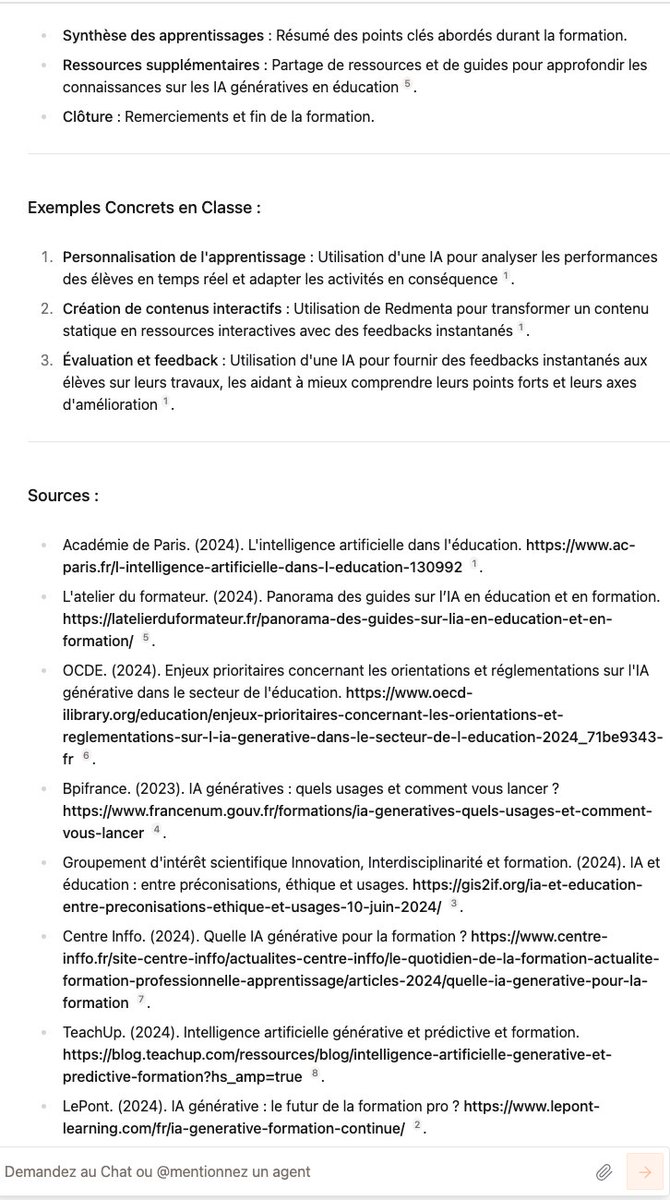 bertrandformet's tweet photo. Le Chat 2 de @MistralAI (https://t.co/ZSc6O66mjF) bénéficie désormais de nouvelles fonctionnalités : recherche web avec citation des sources, canvas pour visualiser les générations et leur évolution après itération, analyse de #documents et d'images #uneIAparjour #1chatbot 1/2 https://t.co/7aJpccJIj6