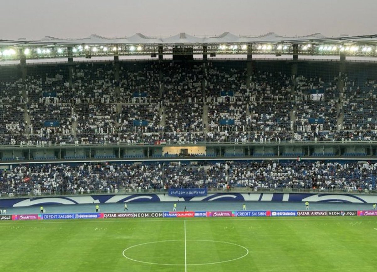 اللهم لك الحمد والشكر لك يا رب كان ودنا نفرح جمهورنا بالثلاث نقاط لكن قدر الله ما شاء فعل اشكر اخواني اللاعبين الرجال قدمو روح قتاليه كبيره وقدمو كل شيء في كرة القدم و شكرا بحجم السماء للشعب الكويتي كافه والجمهور الكويتي الكبير الي حضر شكرا لكم 💙🇰🇼