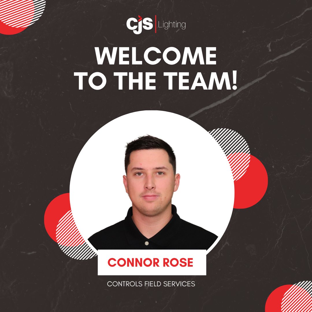 cjsltg's tweet image. Shining brighter with every addition! 🌟 

We're thrilled to welcome Connor Rose to the CJS Lighting family as our new Controls Field Service expert!

#Welcome #LightingTheWay #TeamCJS