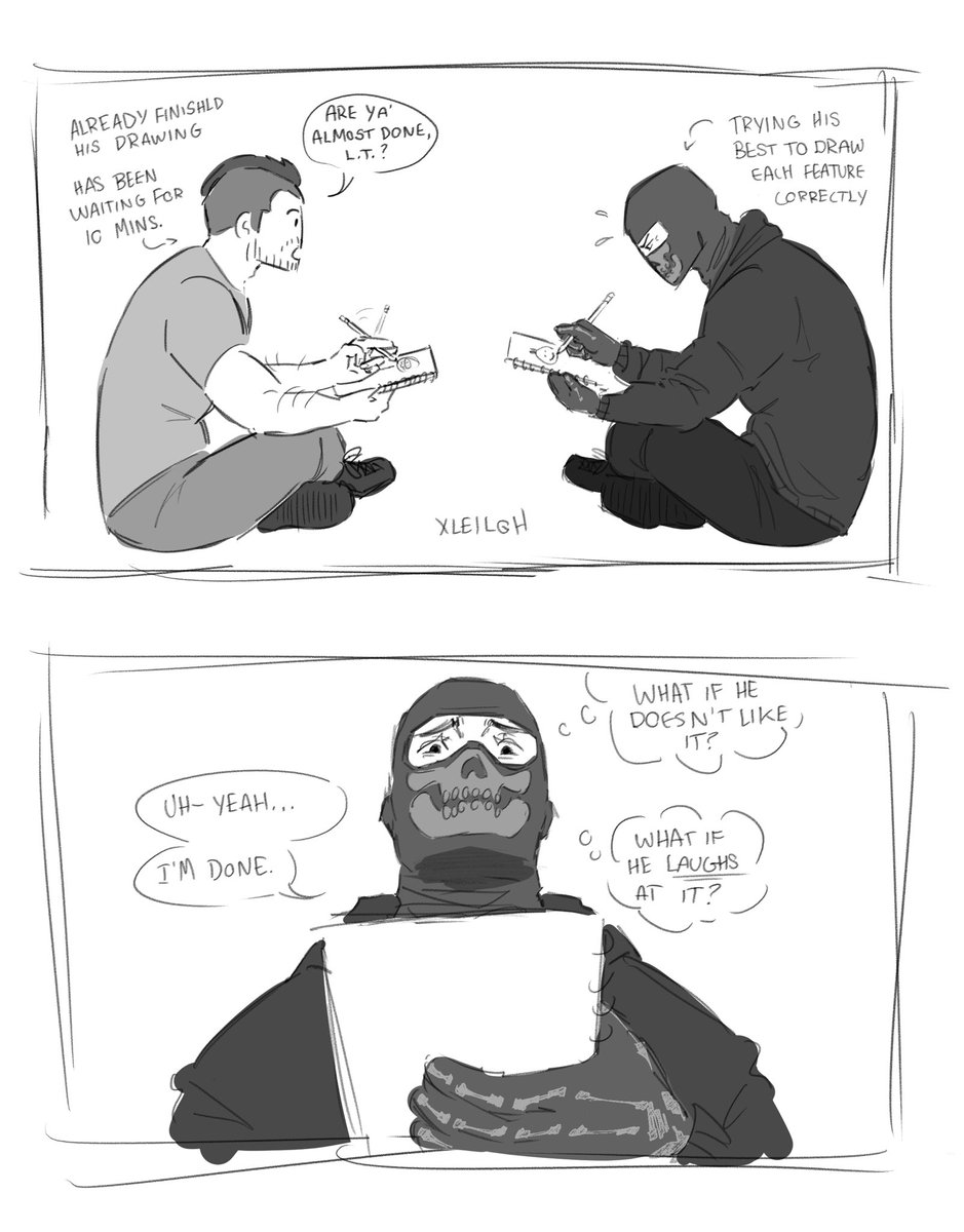 xleilqh's tweet image. portraits✍️

#ghoap #fluff #ghostsoap