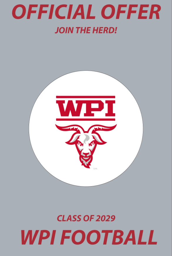 DanielE35244866's tweet image. After a great visit and conversation with @CoachHolmes2, I am beyond blessed to receive an official offer from WPI! @BerkFootball @tscary