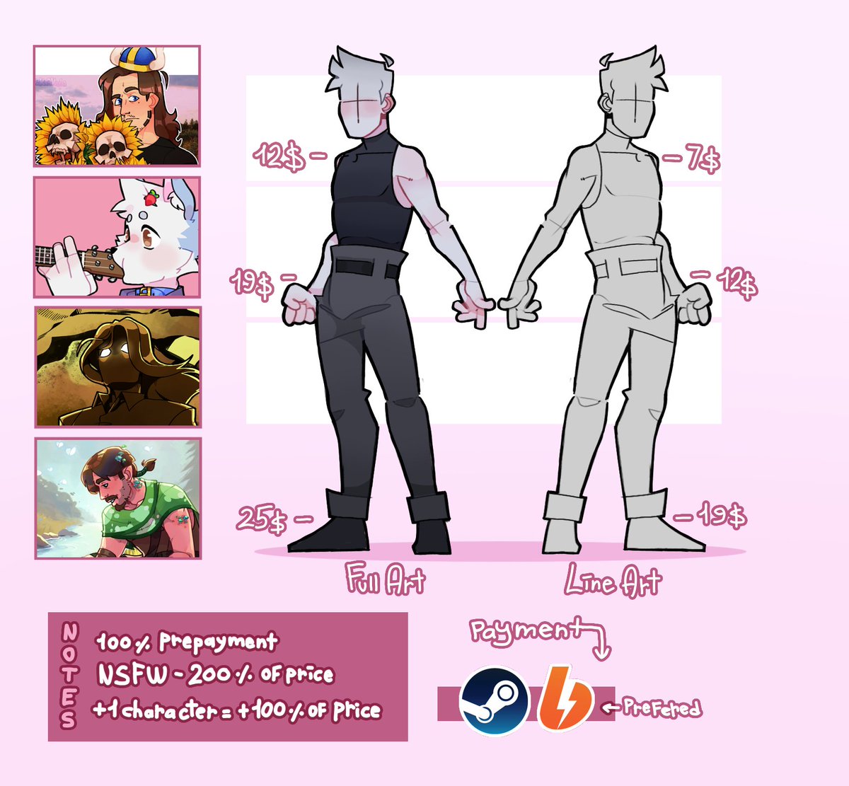 DakaAkula's tweet image. !!Finally I made a price list!!
(everyone who tried to make an order before this post will pay for the art according to the old prices)
#commissions
#commissionsoopen