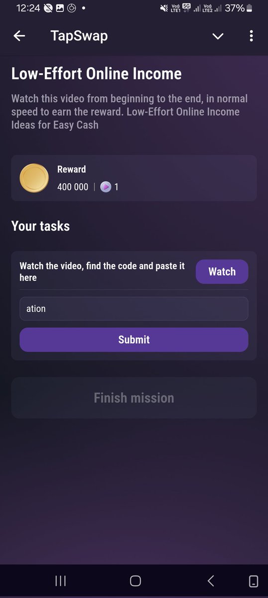 standuka80's tweet photo. TapSwap Codes - November 19  🗓

1. Get Involved Earn And  Part 3
Code: &amp;8QLf

2. LUNA &amp; UST Crash Explained 
Code: 2Ad]#

3. Earning Rewards Part 2
Code: d%98N

4. LowEffort Online Income
Code: ation

#TapSwap #TapSwapDaily #tapswapcodes https://t.co/LTEGglMytM