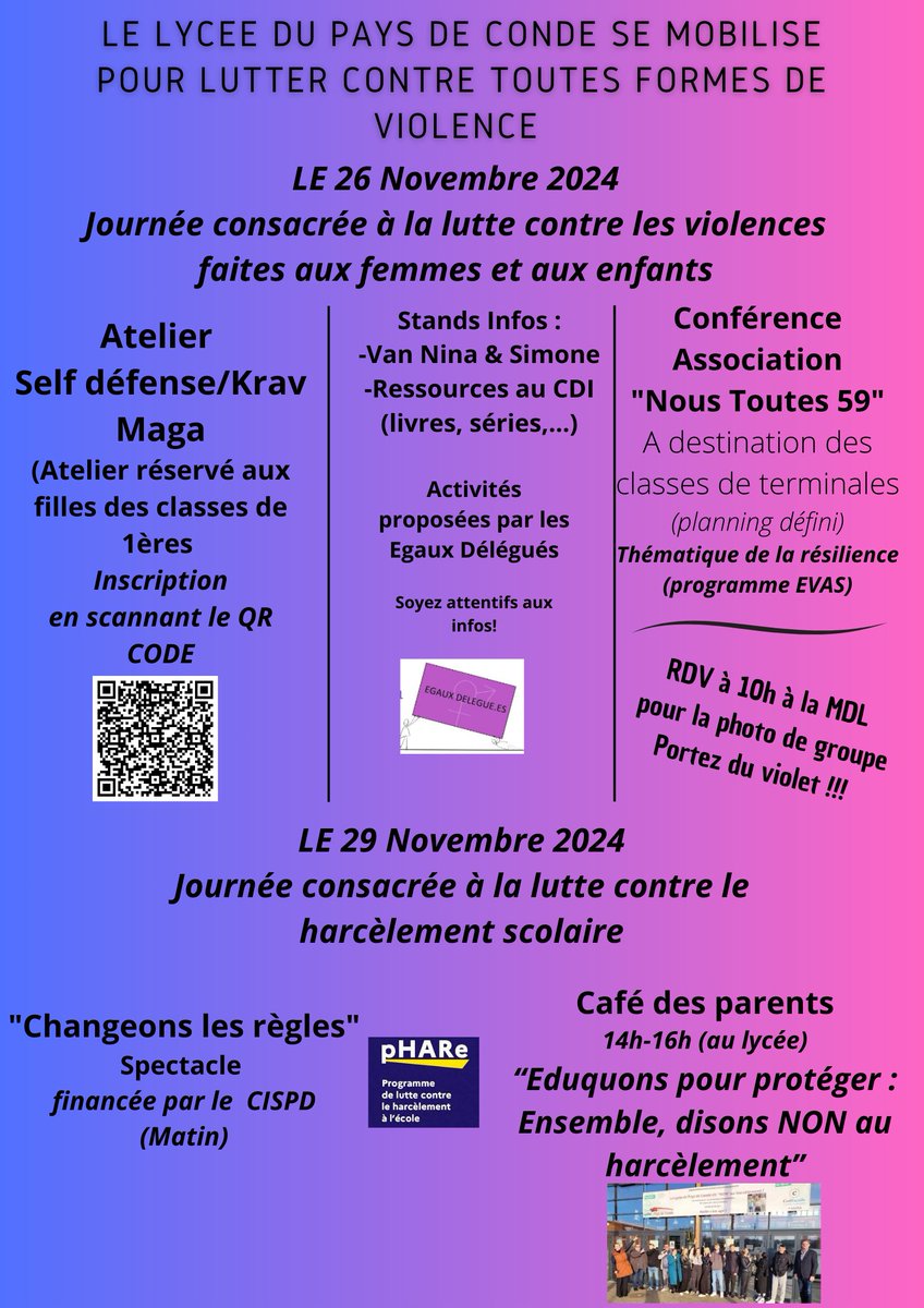 DirectionLpdc's tweet image. Deux journées qui s&apos;annoncent riches en échanges !
#NAH
#egalitefillesgarcons
#prévention
#nonauharcelement
#CISPD
#theatreinteractif
@AcLille