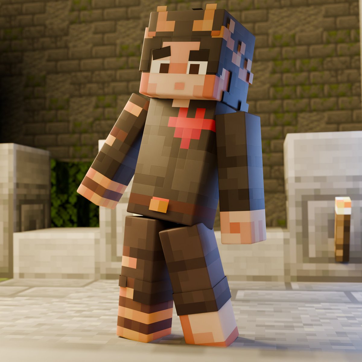 a_daola22983's tweet photo. Simple render with me🥰 #Minecraft #minecraftart #artmania #Blockbench #майнкрафт #арт #иллюстрация #minecraft #art #illustration #blender https://t.co/4FdrfW6nvI