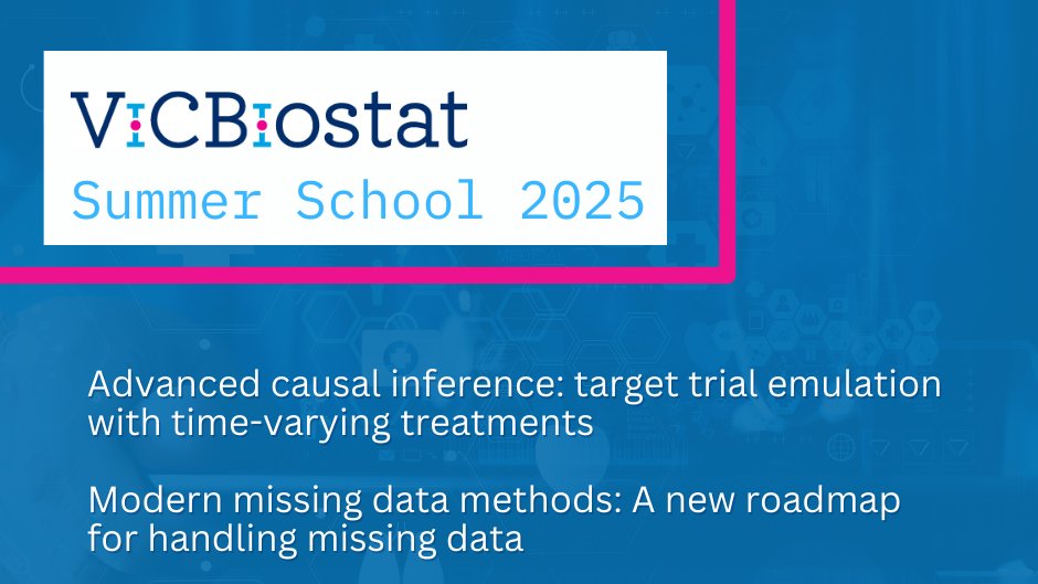 ViCBiostat (@vicbiostat) on Twitter photo Registration is now open for our 2025 Summer School!
10-14 Feb
All courses running hybrid in person at <a href="/Monash_SPHPM/">Monash Public Health</a> and online via Zoom
See full details on our website
vicbiostat.org.au/short-courses
<a href="/CEBU_Melbourne/">Clinical Epi & Biostatistics Unit (CEBU)</a> <a href="/MischHub/">MISCH Research Hub</a> Registration is now open for our 2025 Summer School!
10-14 Feb
All courses running hybrid in person at <a href="/Monash_SPHPM/">Monash Public Health</a> and online via Zoom
See full details on our website
vicbiostat.org.au/short-courses
<a href="/CEBU_Melbourne/">Clinical Epi & Biostatistics Unit (CEBU)</a> <a href="/MischHub/">MISCH Research Hub</a>