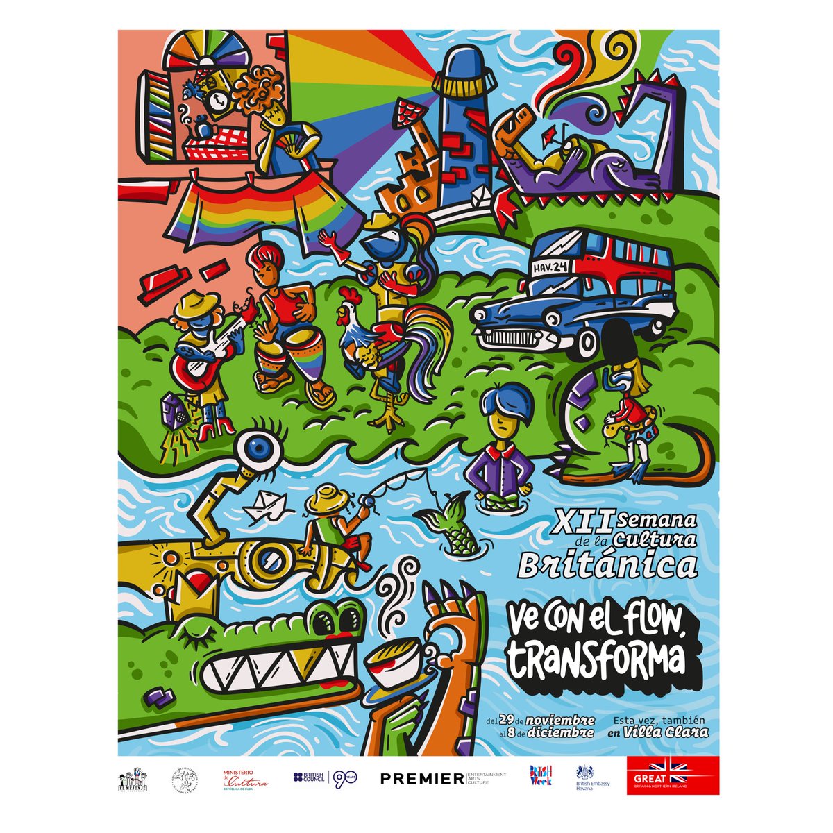 La XII #SemanadelaCulturaBritánica estará dedicada a la promoción de la diversidad, la igualdad, y la inclusión social, así como el acompañamiento de la lucha por los derechos de los grupos LGBTIQ+ y la implementación del Código de la Familia.
.
Ve con el Flow. Transforma