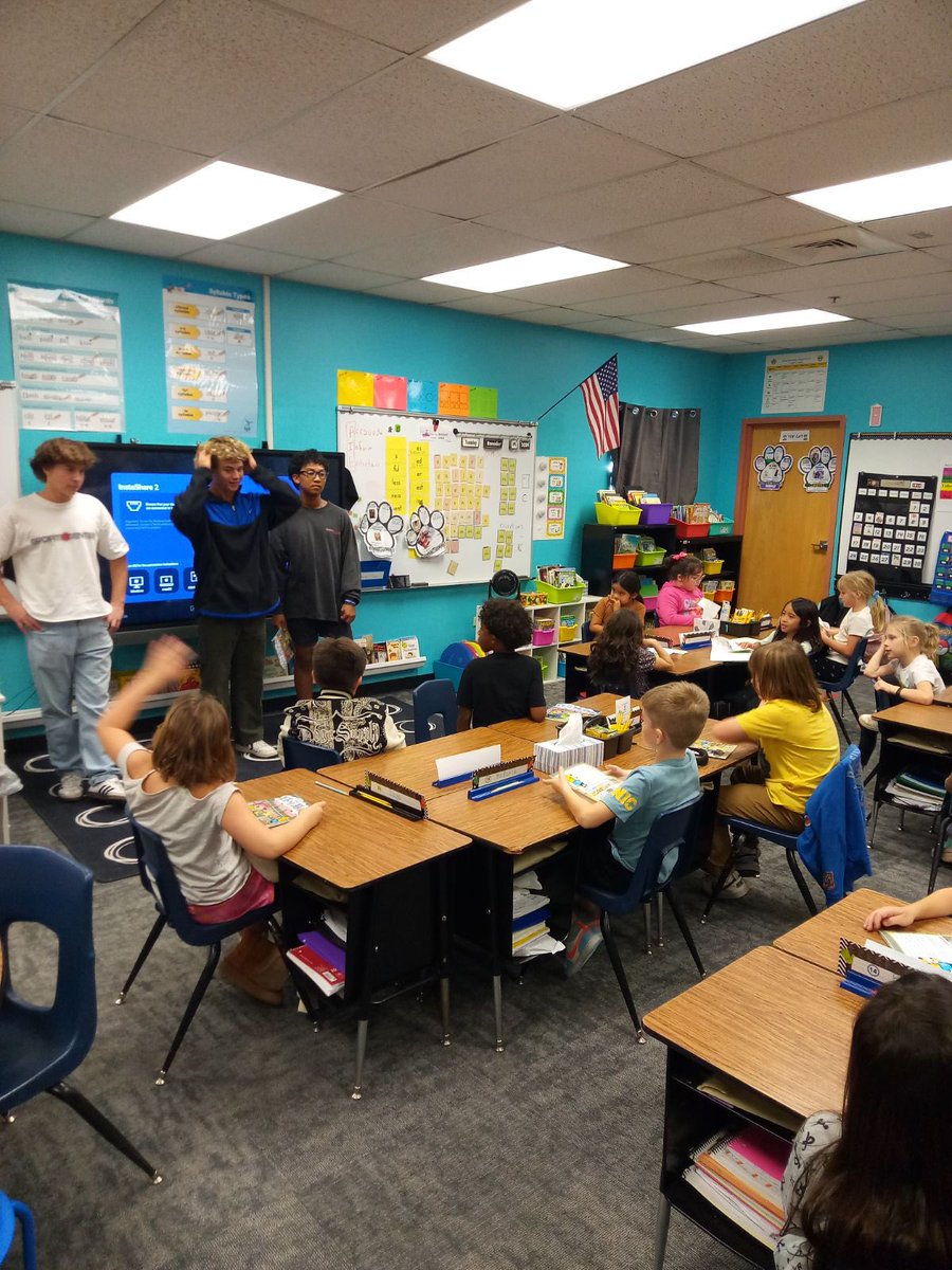 Team made a trip over to Gilbert Elementary today to read to 2nd graders.