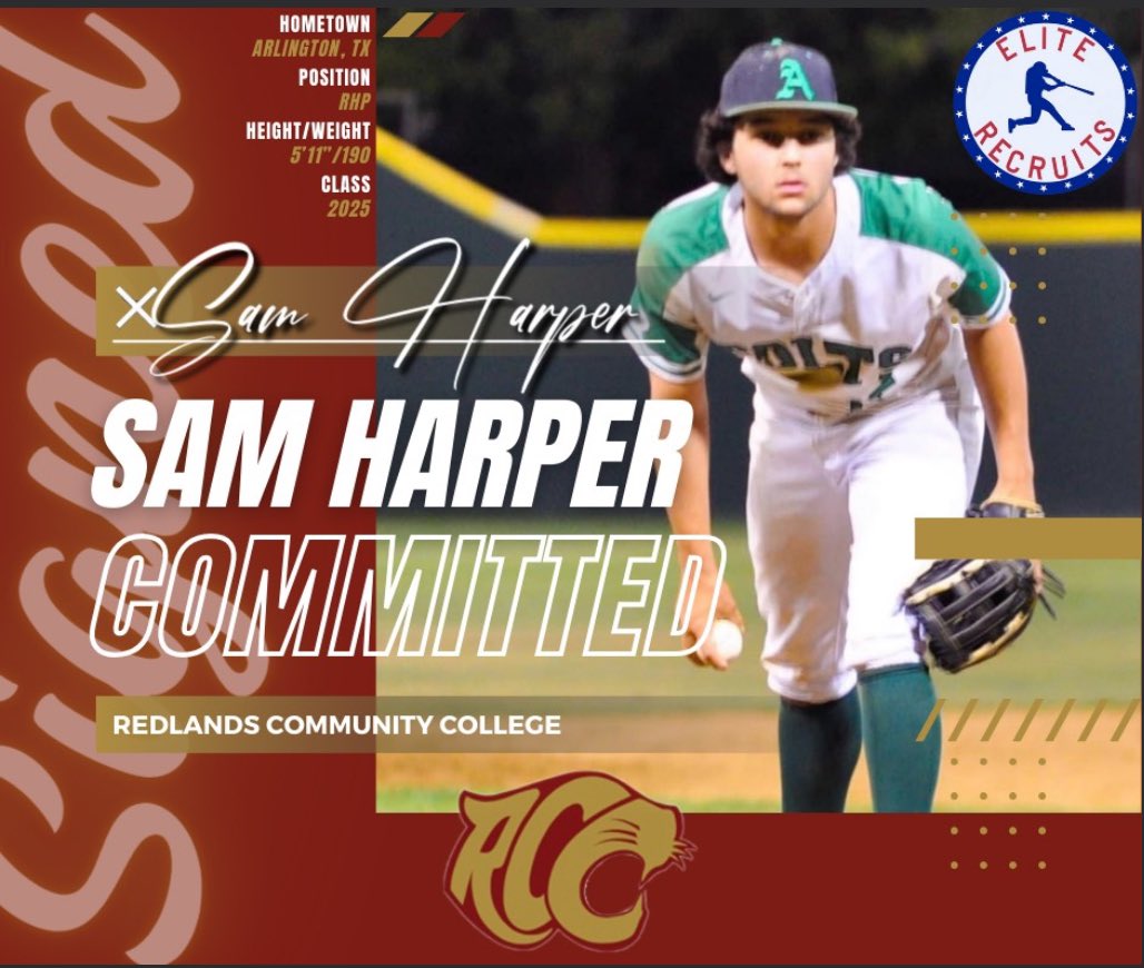 Im excited to announce my commitment to redlands community college.I would like to thank my friends family and coaches for leading me to where I am.I would also like to thank <a href="/EliteRecruits_/">Elite Recruits</a> and <a href="/OmarAlmodovar1/">Omar Almodovar</a> for helping me in my recruiting process.
<a href="/RCCcougarBB/">Redlands CC Baseball</a> <a href="/BlakeMcquain/">Blake McQuain</a>