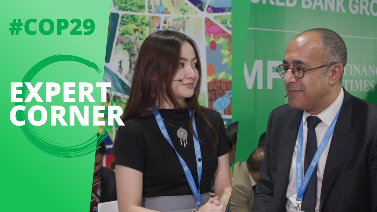 Connect4Climate (@connect4climate) on Twitter photo New #COP29 Expert Corner! Watch <a href="/WorldBank/">World Bank</a> regional dev expert <a href="/SamehNWahba/">Sameh Wahba</a> and Regional #COY17 Contact Point Begim Zhanuzakova discuss water, agriculture, and community-focused climate solutions to empower youth and women in Europe + Central Asia.🌾💧
👉youtu.be/8F3RsK80Z8U New #COP29 Expert Corner! Watch <a href="/WorldBank/">World Bank</a> regional dev expert <a href="/SamehNWahba/">Sameh Wahba</a> and Regional #COY17 Contact Point Begim Zhanuzakova discuss water, agriculture, and community-focused climate solutions to empower youth and women in Europe + Central Asia.🌾💧
👉youtu.be/8F3RsK80Z8U