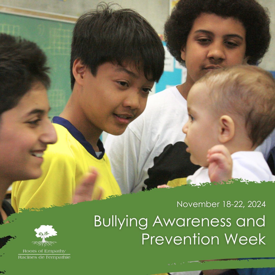 83% of Roots of Empathy students reported that if they saw a student or friend being bullied or treated meanly, they would help them - Global APE 2023

Bullying affects everyone—it leaves lasting impacts on those who are targeted and on those who bully. Children who experience
