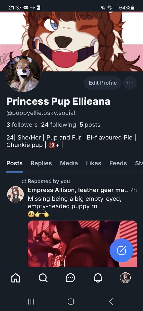 PupFeral's tweet photo. Doing the swappy swap 💜💜 https://t.co/KEnQjKwG4U