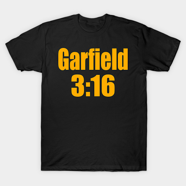 JaimsVanDerBeek's tweet photo. My latest ridiculous mashup design.

Garfield 3:16 https://t.co/TsBsnrA6VF