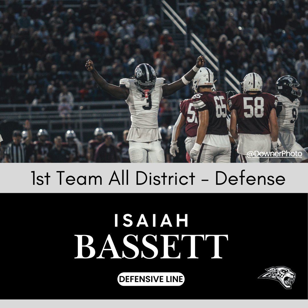 Congratulations Isaiah on your 1st team all district selection!