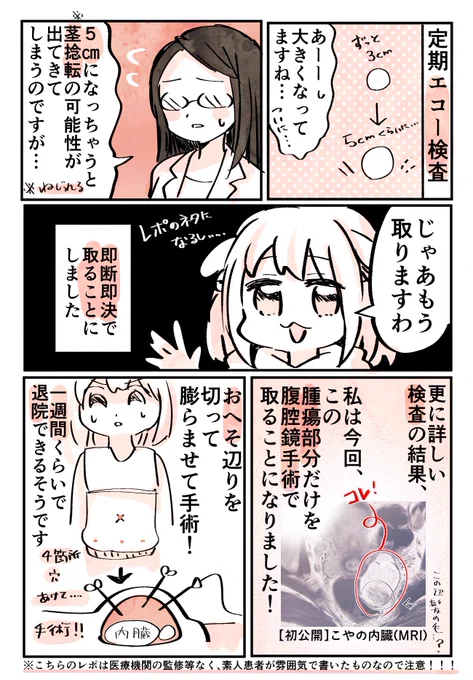 卵巣嚢腫摘出してきた!手術&amp;入院レポ!!!(2/4) 
