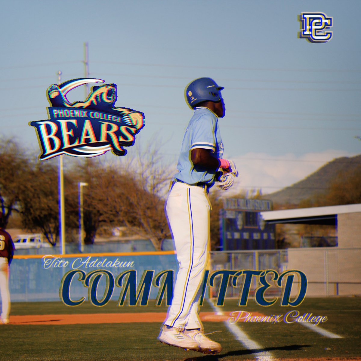 I am blessed to announce I will be continuing my academic and athletic career at Phoenix college. All glory to God! Without his endless grace and mercy over my family and I, I wouldn’t be in this position. I appreciate everyone i’ve crossed paths with. GO BEARS!🐻
