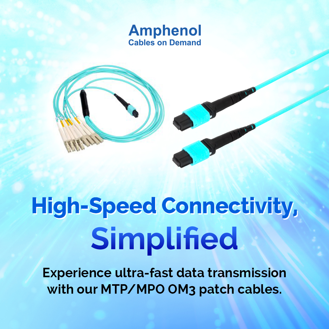 AmphenolCables's tweet image. Achieve seamless, high-speed data connections with our MTP/MPO OM3 patch cables, designed for reliable and efficient data center performance. Plug in and power up with confidence!
cablesondemand.com/mtp-mpo-om3-pa…
#HighSpeedConnectivity #HighSpeedCables #DataCenterSolutions #CablesOnDemand