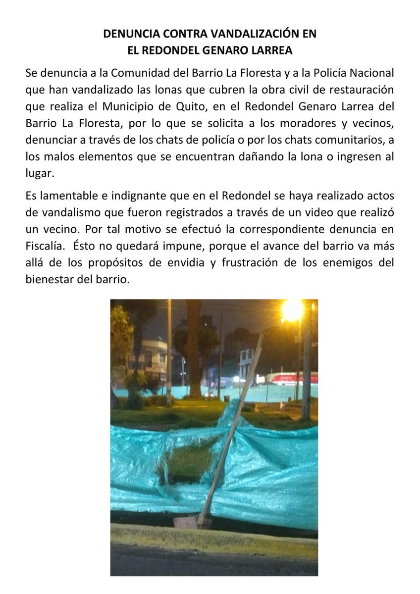 Barrio La Floresta Quito (@laflorestaquito) on Twitter photo 