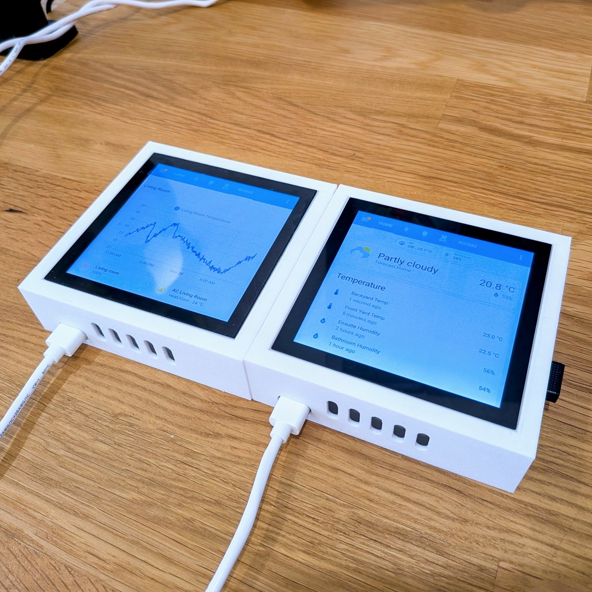 MarkSchrammVR's tweet photo. Designed this little case to wall-mount a Waveshare 4" square LCD and a Pi5 as #HomeAssistent panel. Came out fairly neat.
Easy to print. Link to files on my other socials♥️ https://t.co/X5M5bhzul0