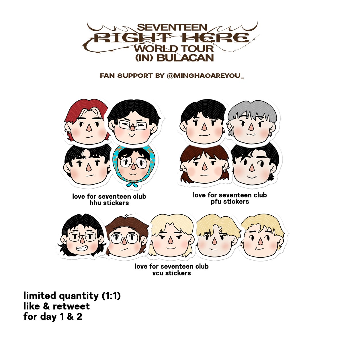 minghaoareyou_'s tweet photo. SEVENTEEN RIGHT HERE (IN) BULACAN
 ׂ╰┈➤ fan support by minghaoareyou_ 

★ like &amp; retweet
★ limited quantity — 1:1
★ open for trades (onsite only)
★ day 1 &amp; day 2

wonhanhao freebies 🔜 https://t.co/u6rkgoyQwp