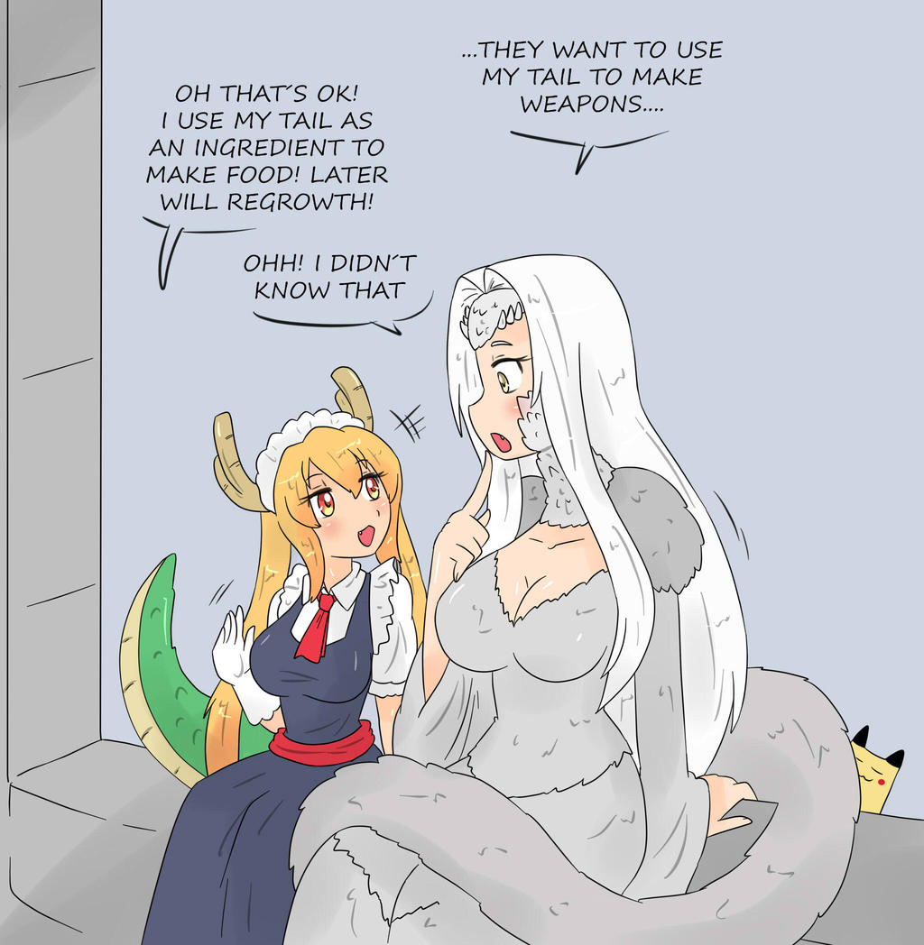 The crossbreed is enjoying spending her time with another dragon friend...learning new things she didn't know 

❄️she would be so happy  to have more dragon friend ;^;