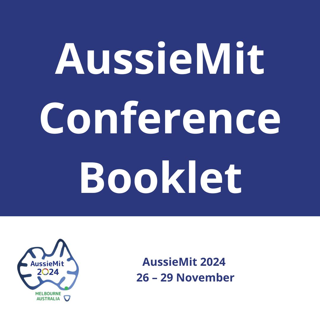 AussieMit Conference (@aussiemit) on Twitter photo AussieMit 2024 takes place 26 – 29 November at the Melbourne Museum (<a href="/melbournemuseum/">Melbourne Museum</a>), Melbourne, VIC.
The AussieMit 2024 program and conference booklet are available here: aussiemit.com.au/program/
#MitochondrialDisease #Mitochondria #Mito AussieMit 2024 takes place 26 – 29 November at the Melbourne Museum (<a href="/melbournemuseum/">Melbourne Museum</a>), Melbourne, VIC.
The AussieMit 2024 program and conference booklet are available here: aussiemit.com.au/program/
#MitochondrialDisease #Mitochondria #Mito