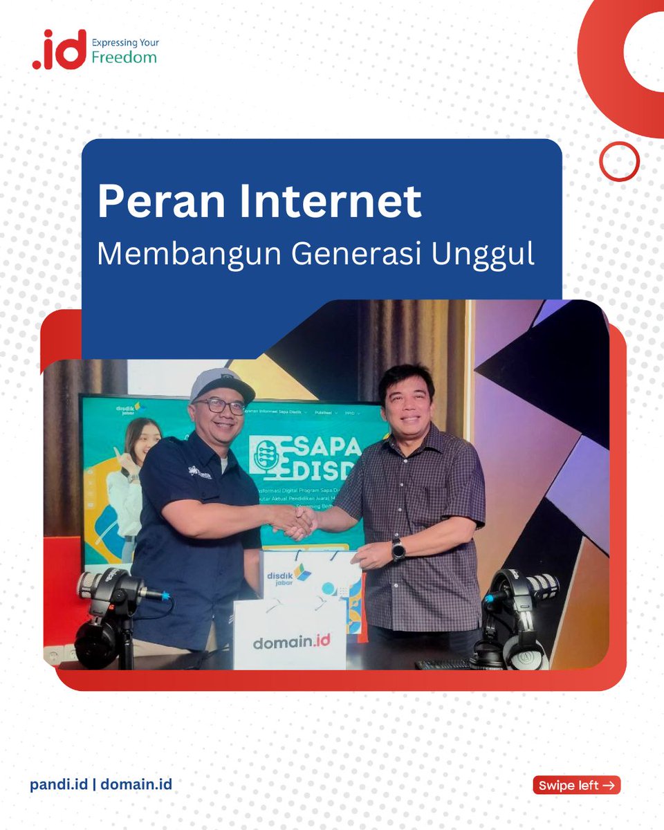 Pandi_ID's tweet image. Simak bincang santai Ketua PANDI John Sihar Simanjuntak bersama Pakar Teknologi Onno W.Purbo terkait &quot;Peran Internet dalam Membangun Generasi Unggul&quot; dalam podcast Disdik Jabar yang dipandu langsung oleh Rofi Akbar. 

Tonton video lengkapnya di Youtube Domain ID dan Disdik Jabar