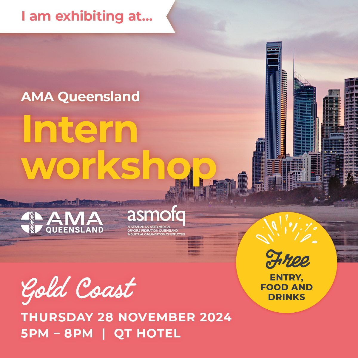 Doctors' Health in Queensland (@dochealthqld) on Twitter photo We will be at the <a href="/ama_qld/">AMAQueensland</a> Intern Workshops - first one is at the #goldcoast Thursday 28th of Nov! This event is for final year medical students — don't miss out on this fun educational event.
Register here: ama.com.au/qld/events/int… We will be at the <a href="/ama_qld/">AMAQueensland</a> Intern Workshops - first one is at the #goldcoast Thursday 28th of Nov! This event is for final year medical students — don't miss out on this fun educational event.
Register here: ama.com.au/qld/events/int…
