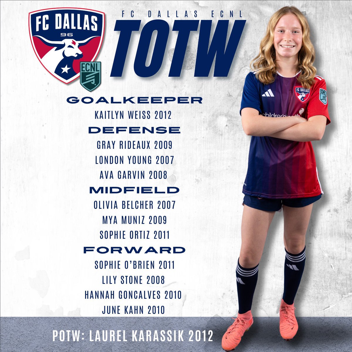 FC Dallas 2009G ECNL (U17) tweet media