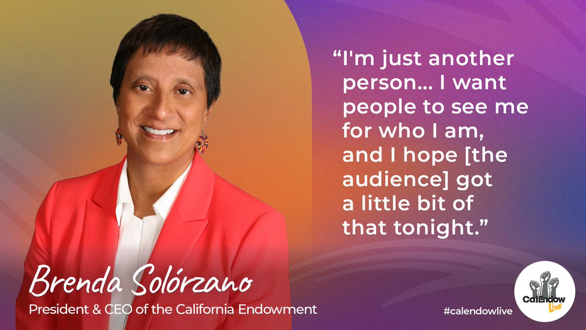 Brenda is like so many of us—a child of immigrants, a mother, a person ready for change.

Thanks to everyone who joined us tonight for this very special #CalEndowLive!