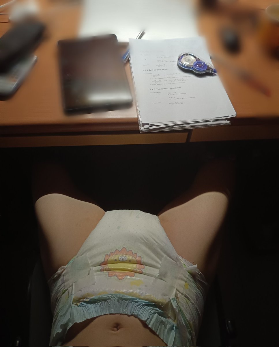 diaper is the best companion for study !