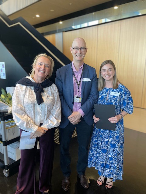 sabcsg's tweet photo. Genesis Care “Most Promising Research Paper”: Courtney Cross
Lift Cancer Care "Best Speaker/Overall Paper”: Edward Buckley
Radiology SA “Best Allied Health Paper”: Yani Dick
Benson Radiology “Best Research Paper”: Cameron Bracken
Icon Cancer “Best Clinical Paper”: Rebecca Hooper https://t.co/NubVLm2PcY