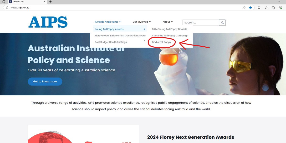Are you curious about our Young Tall Poppy alumni or looking for a STEM speaker for your event? 

Explore our website to discover more about these early career researchers and their work.

aips.net.au/tall-poppy-cam…

#youngtallpoppy