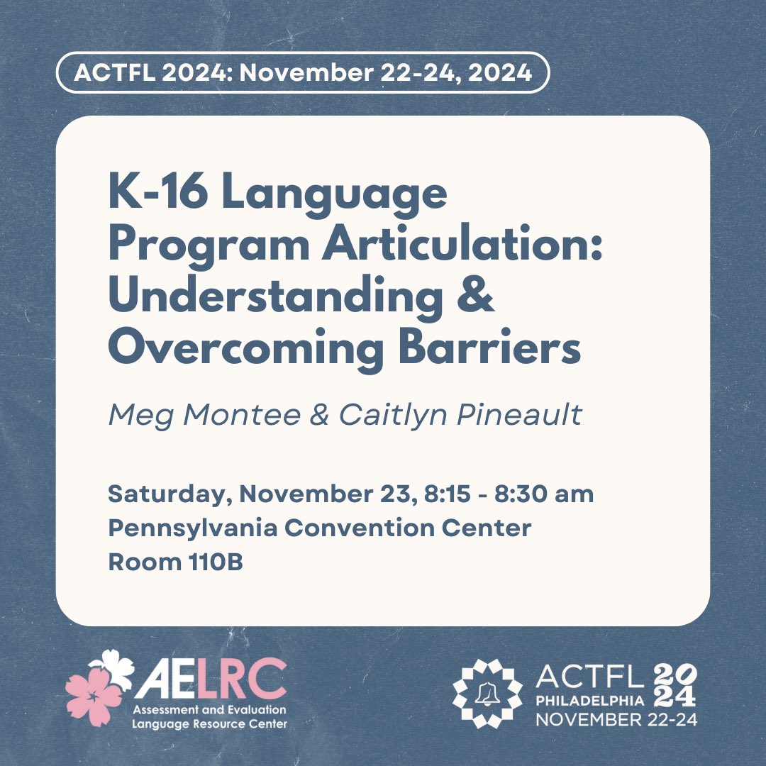 Come find us at ACTFL this week!
